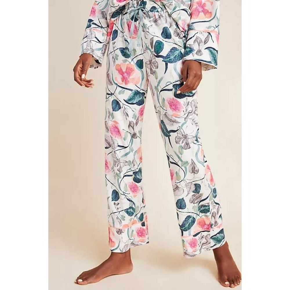 Anthropologie Malin Gyllensvaan ‎ Magnolia Flannel Sleep Pants Size S
